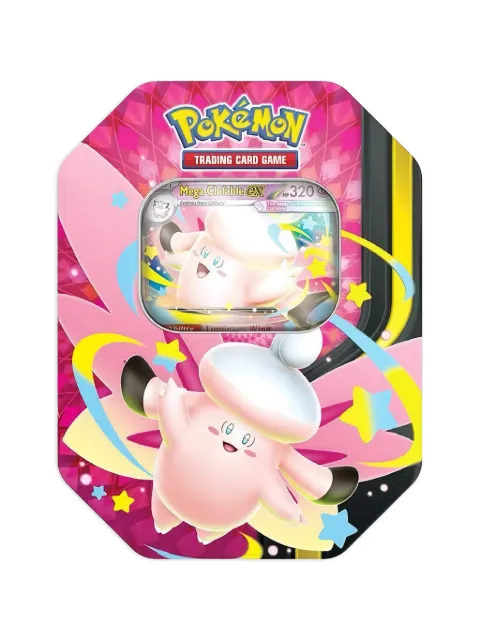 Pokemon 2026 Mega Clefable Mega Moonlit tin cards
