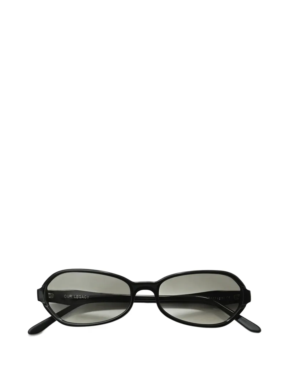 OUR LEGACY lunettes de soleil Drain à monture ovale - Noir OUR LEGACY lunettes de soleil Drain à monture ovale - Noir