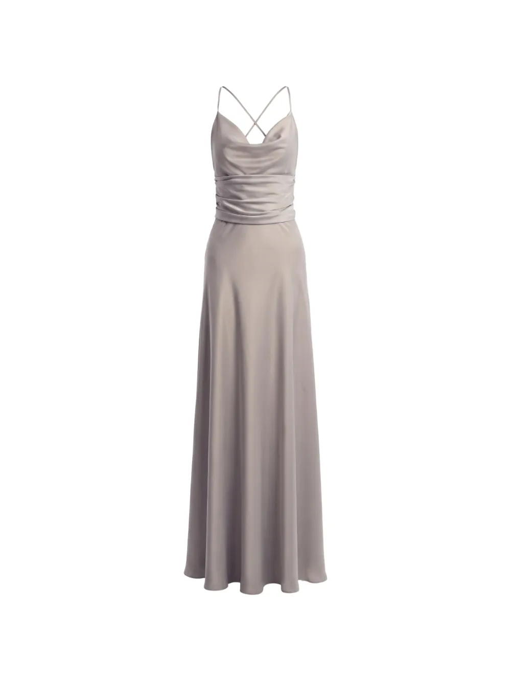 Irina Schrotter Amber cowl-neck ruched-waist maxi dress