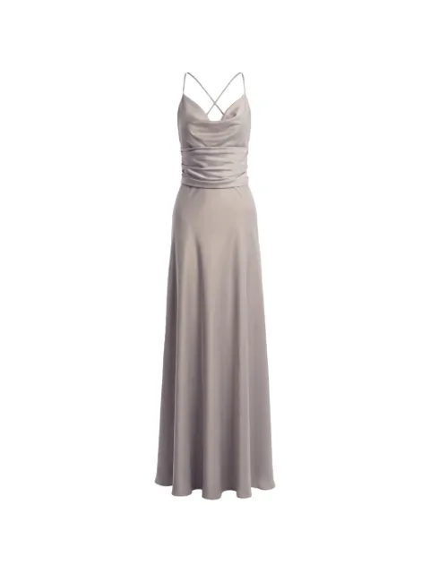 Irina Schrotter Amber cowl-neck ruched-waist maxi dress
