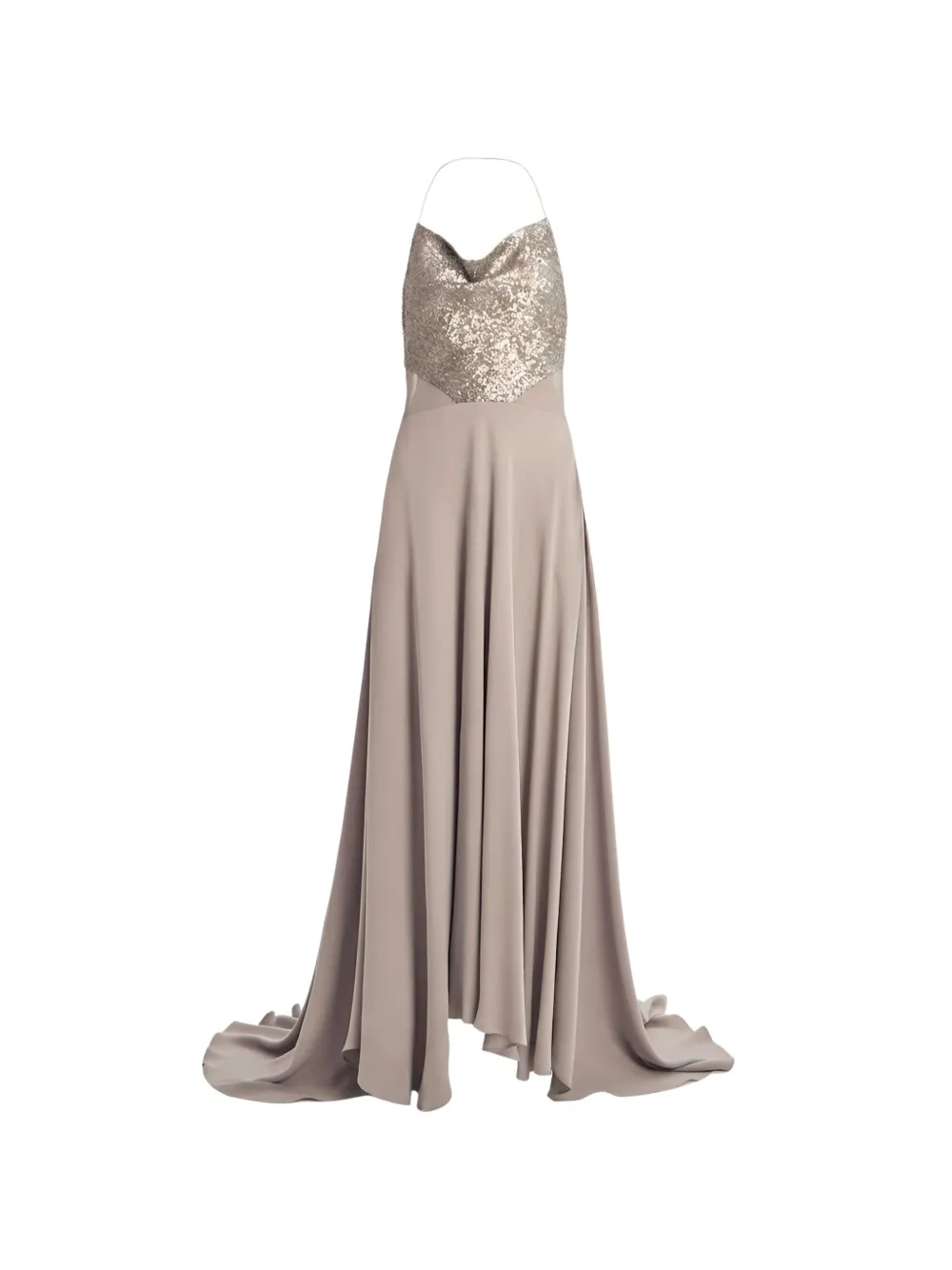 Irina Schrotter Seyan sequin-embellished cowl-neck maxi dress