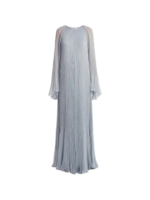 Irina Schrotter Silvya pleated silk maxi dress