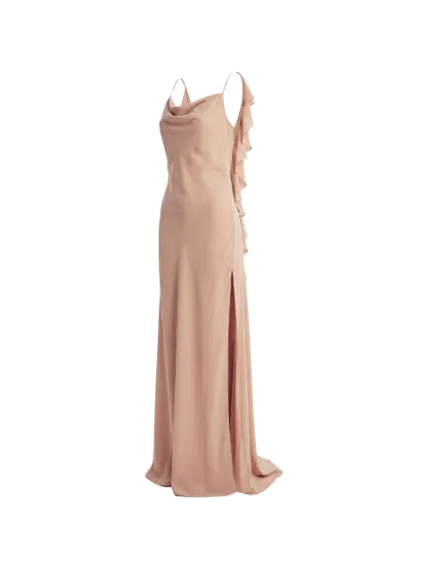Irina Schrotter Xidonia ruffled cowl-neck maxi dress