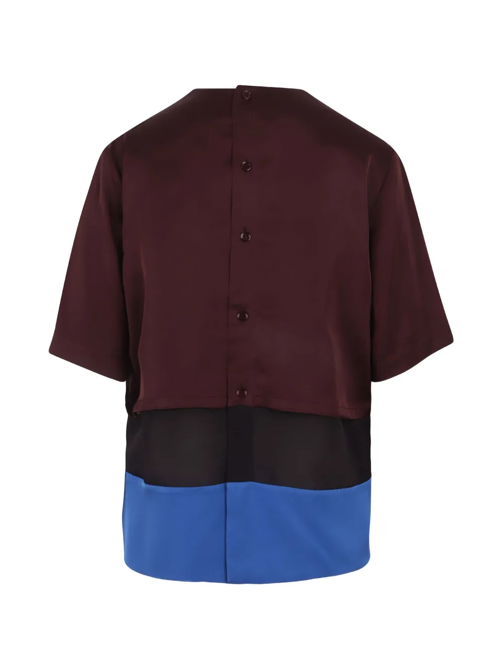 Christian Wijnants Tuno blouse met colourblocking Paars