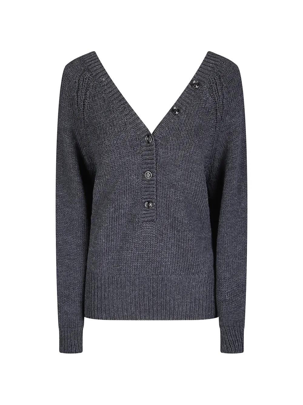 Our Legacy Country Henley Sweater In Blue