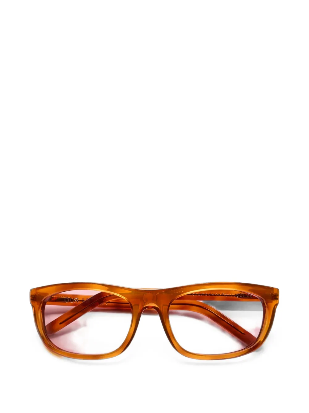 OUR LEGACY Shelter rectangle-frame sunglasses - Marrone