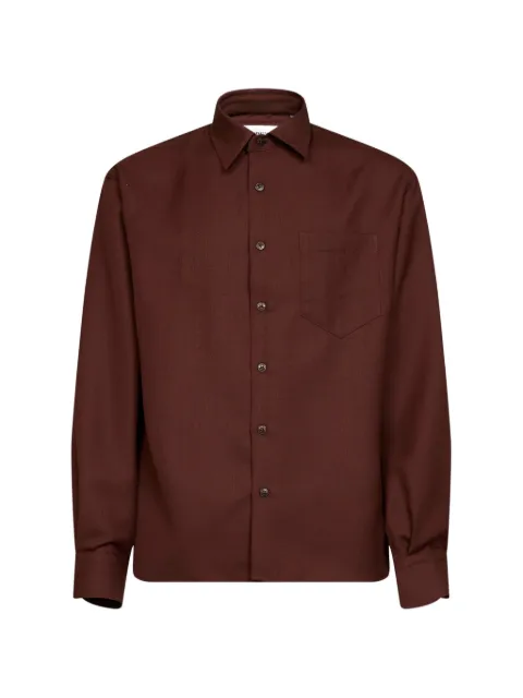 Costumein chest-pocket virgin-wool shirt