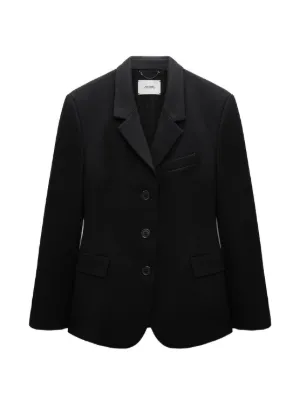 Jil Sander ノーカラー シングルジャケット | ブラック | FARFETCH JP