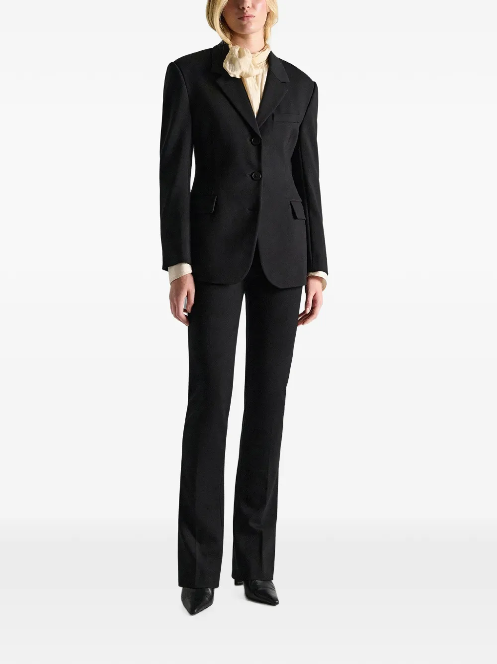 Dorothee Schumacher Emotional Essence Punto Milano blazer met enkele rij knopen Zwart