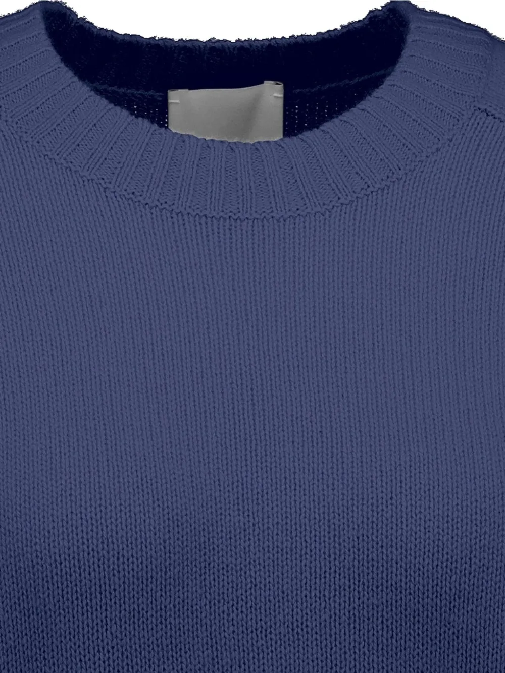Allude Trui met ronde hals en korte mouwen Blauw