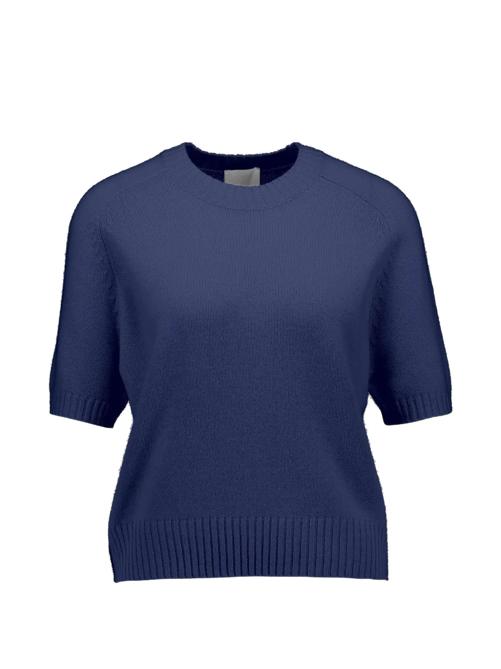 Allude short-sleeve crew-neck sweater