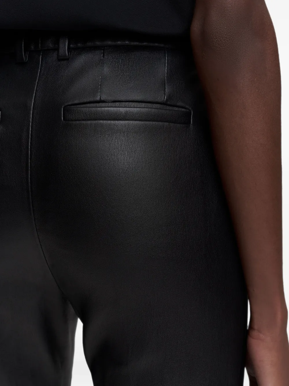 JOSEPH New Coleman leren broek Zwart