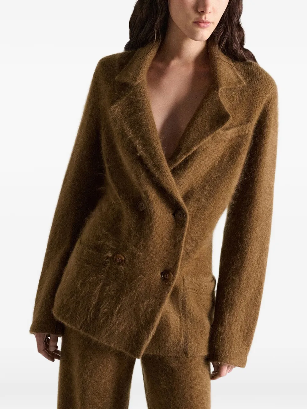 Dorothee Schumacher Jack met dubbele rij knopen Bruin