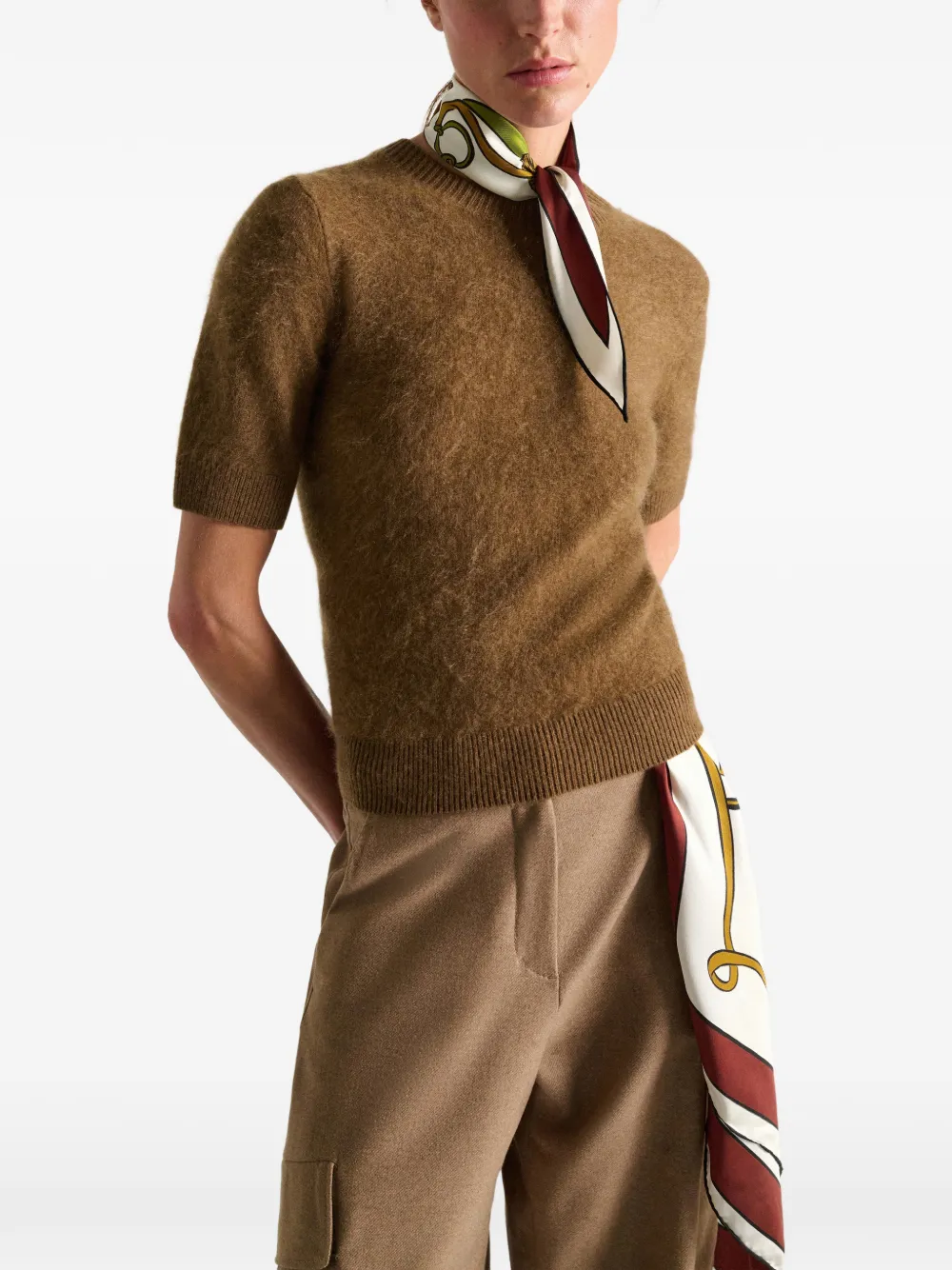 Dorothee Schumacher Fluffy Statements top met korte mouwen Bruin