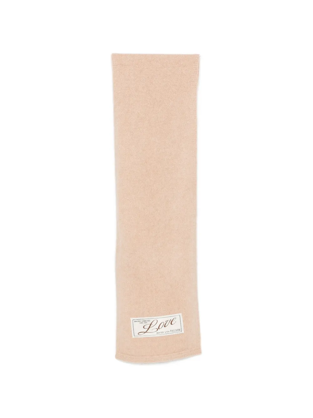 Dorothee Schumacher Fluffy Statements Schal mit Logo - Nude