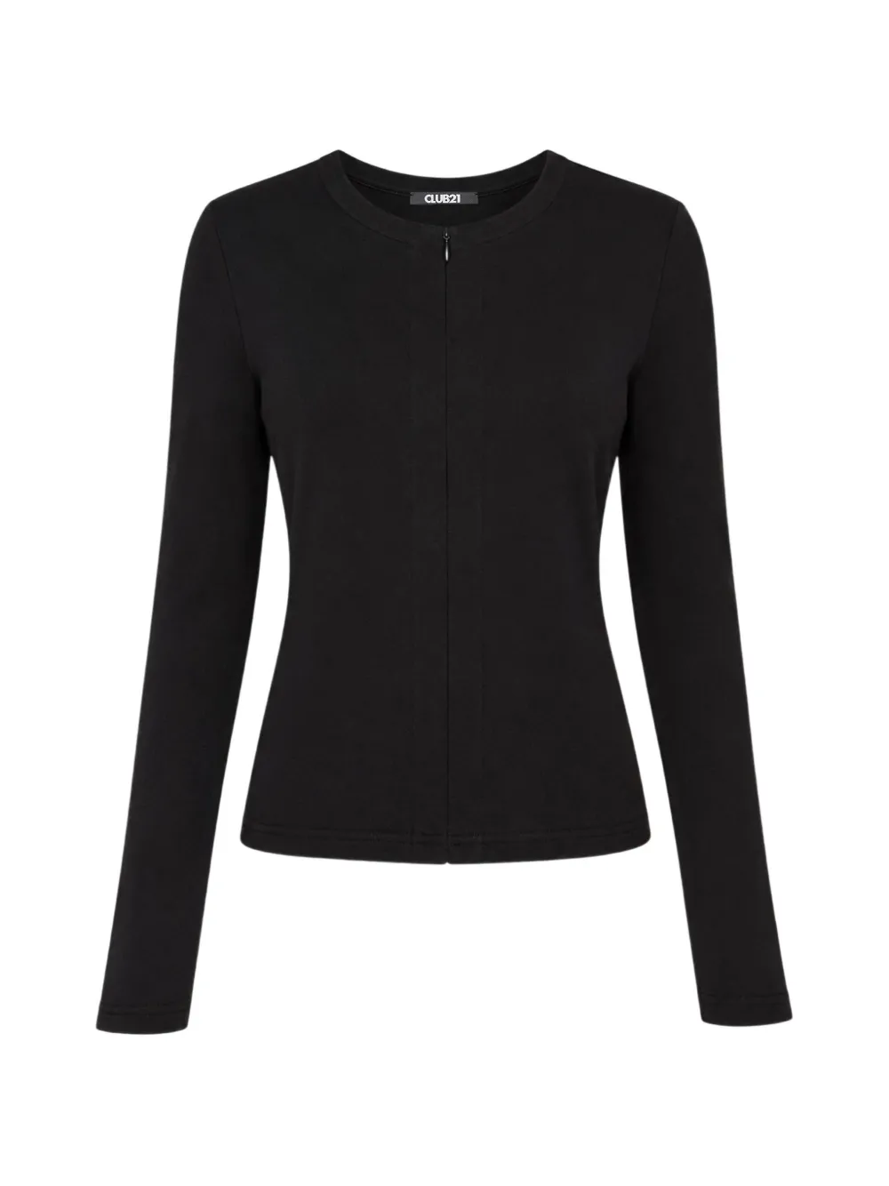 Club21 Collection zip-up jersey cardigan