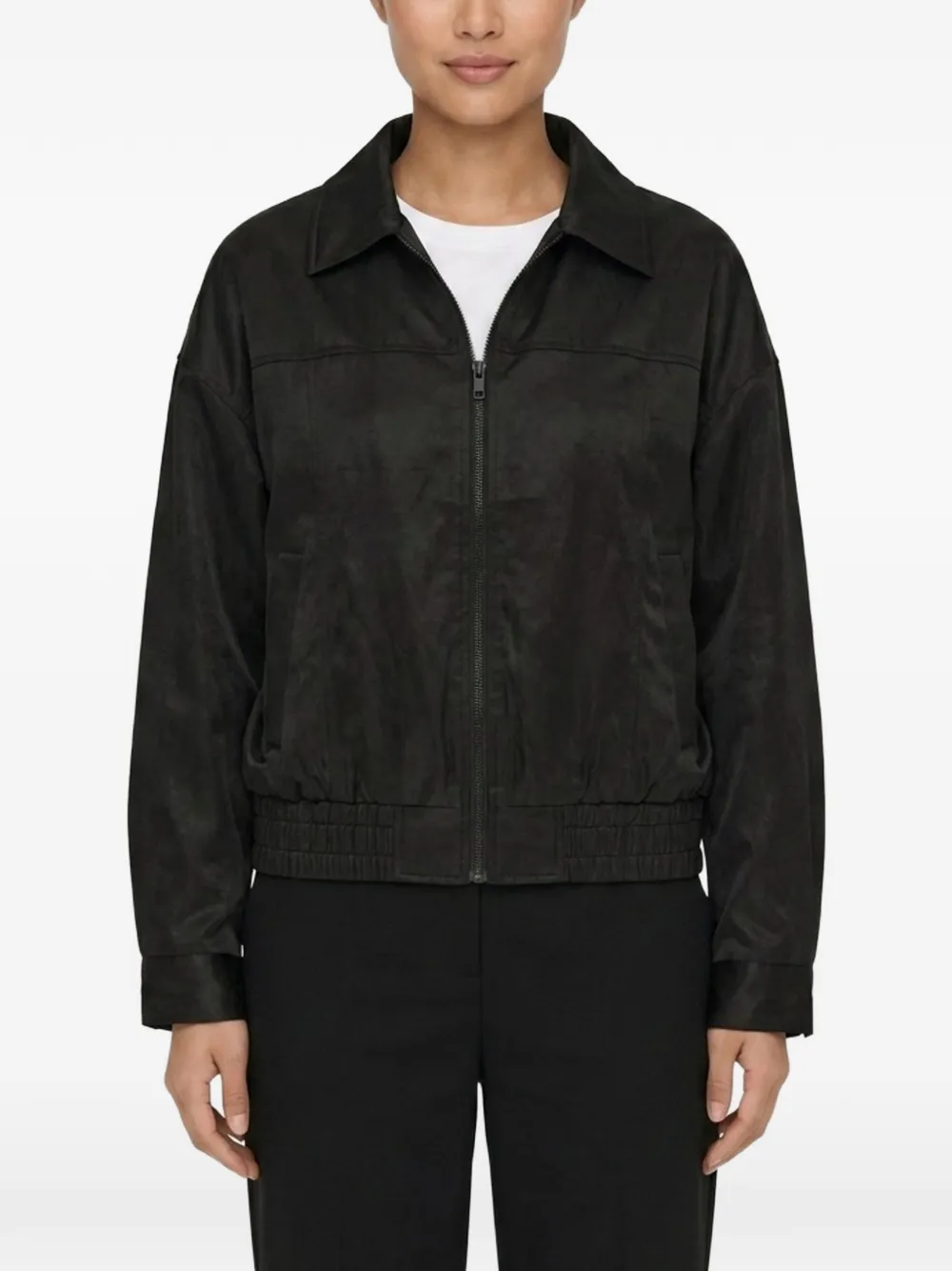 Club21 Collection Eloise Zip-up Bomber Jacket In 블랙
