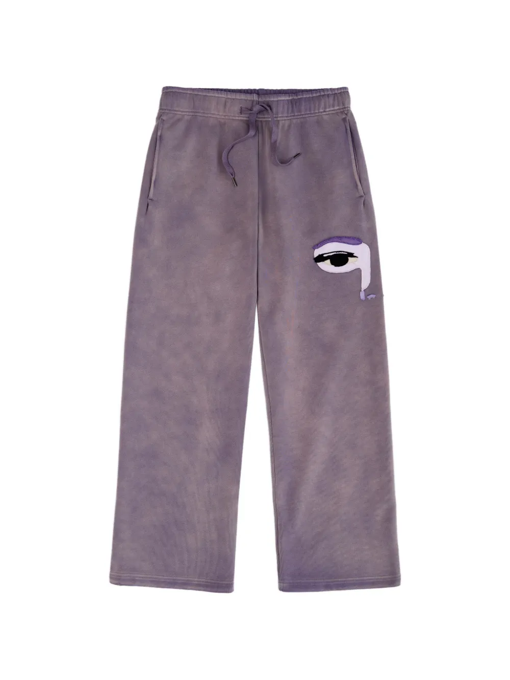 KidSuper embroidered-patch track pants - Viola