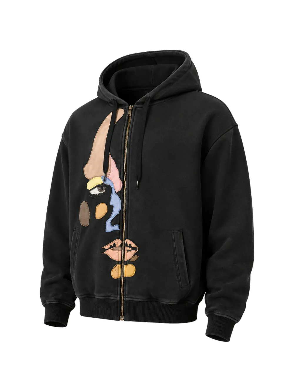 KidSuper Side Eye Face hoodie Zwart