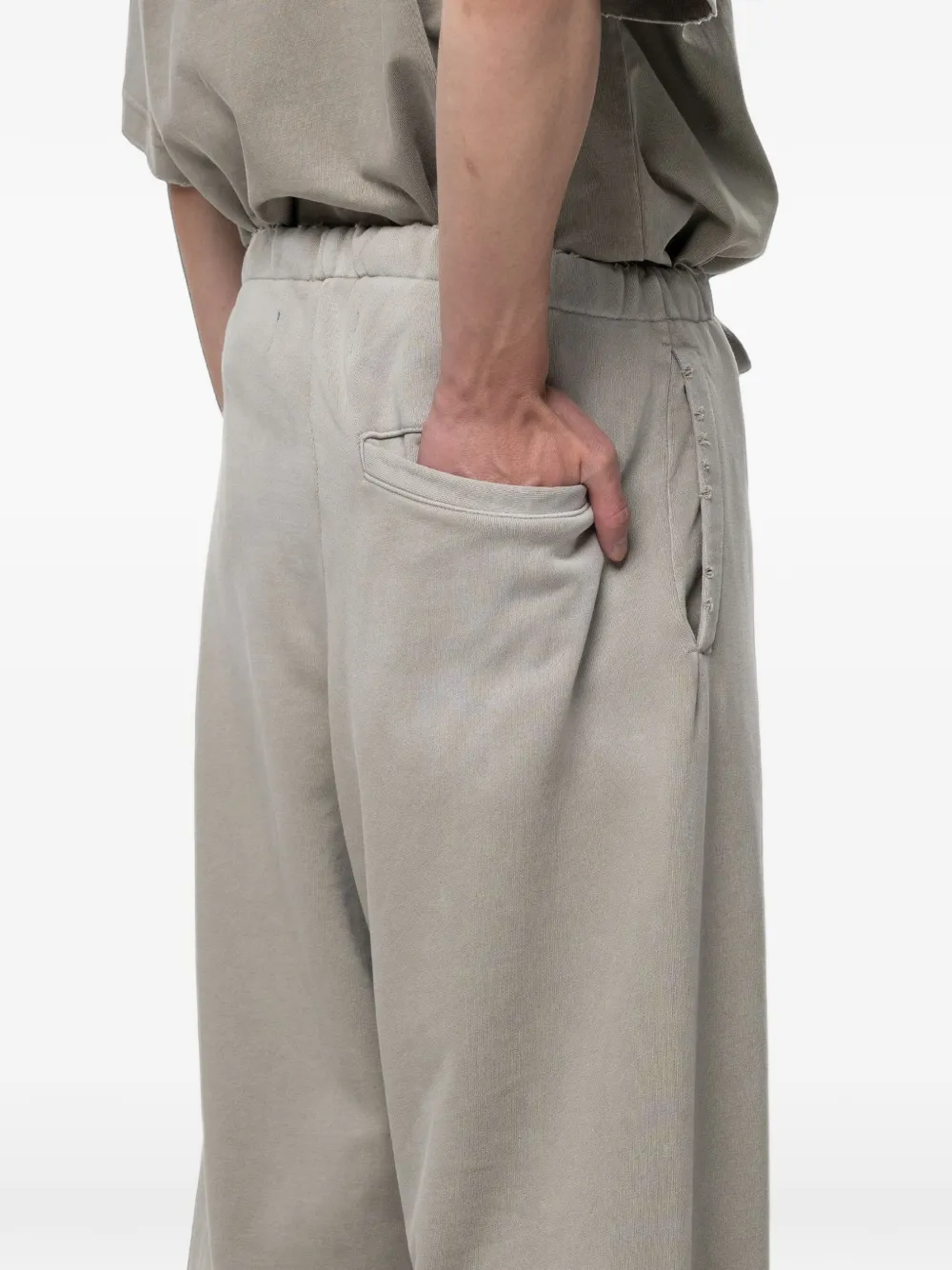 Maison MIHARA YASUHIRO Zon vervaagd als gerafelde broek Beige
