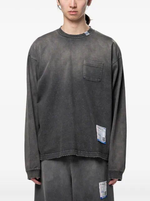 Maison MIHARA YASUHIRO camiseta con efecto envejecido