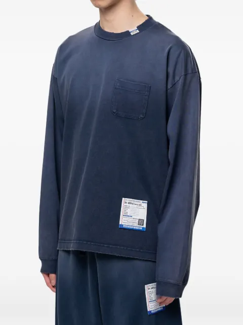 Maison MIHARA YASUHIRO sun faded like distressed long sleeve T-Shirt