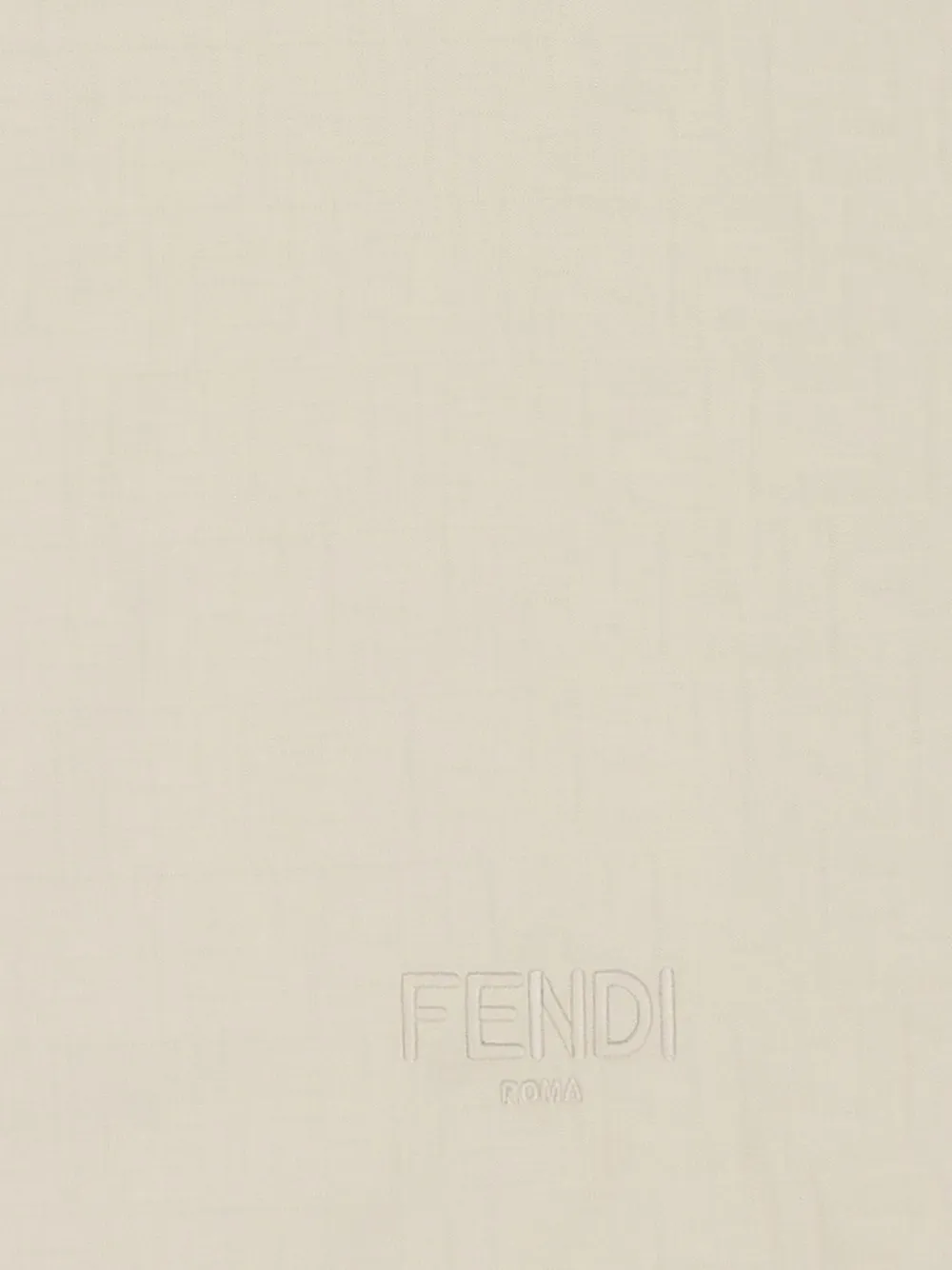 Fendi Kids FF logo-jacquard blanket Beige
