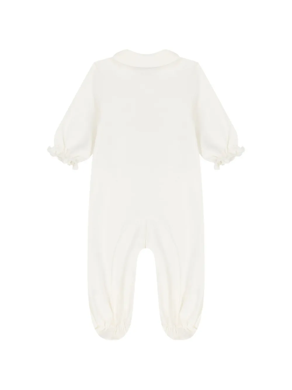 Monnalisa Gestreepte body met strikdetail Wit