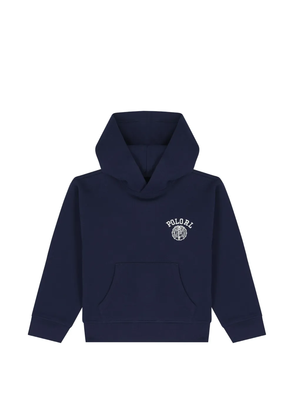 POLO RALPH LAUREN KIDS big fit logo fleece hoodie - Bleu