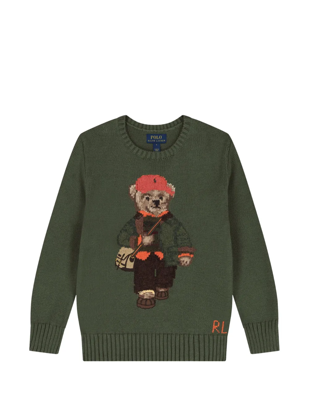 POLO RALPH LAUREN KIDS Polo Bear sweater - Verde
