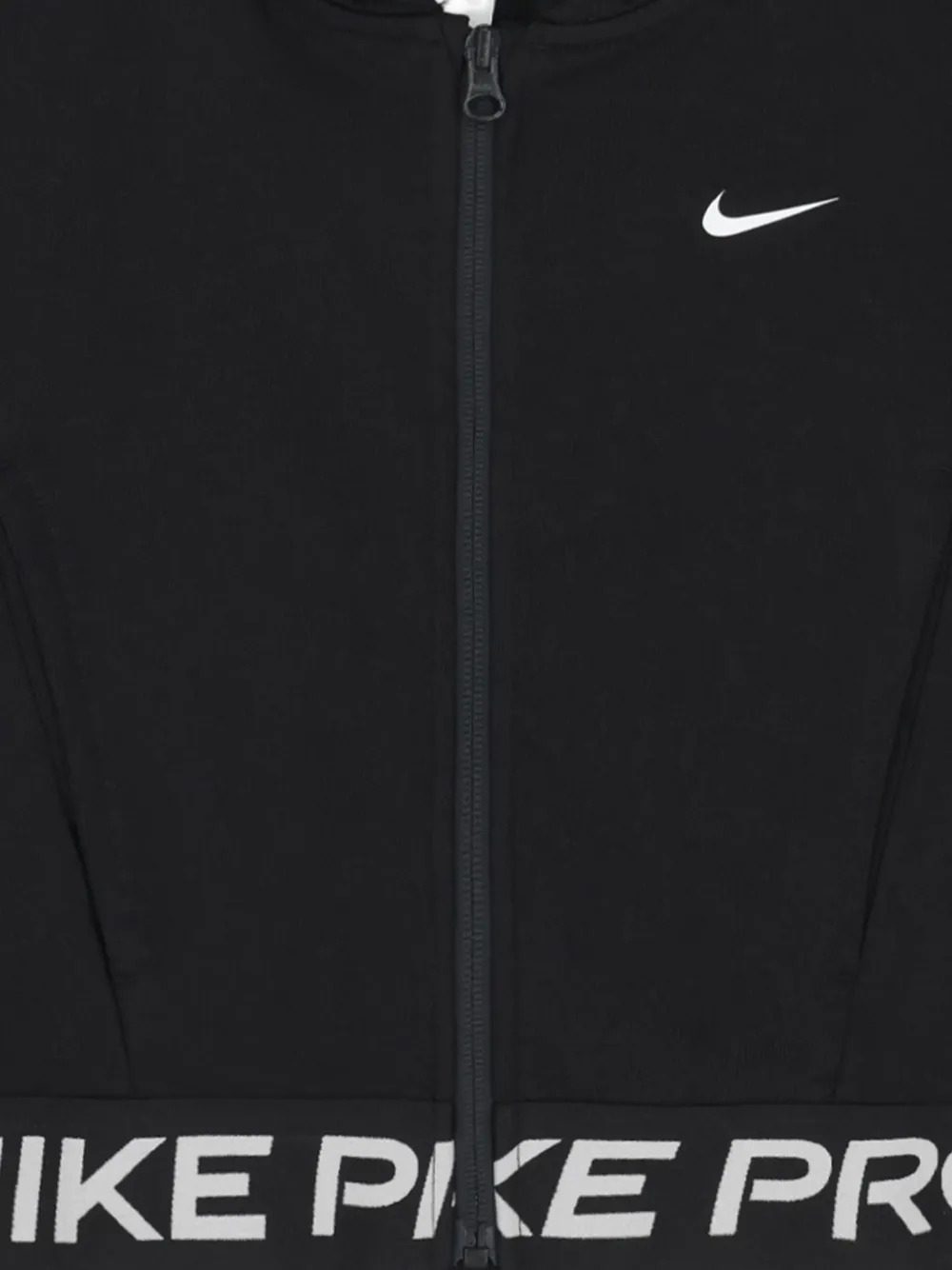 Nike Kids Nike Pro hoodie met logo-band Zwart
