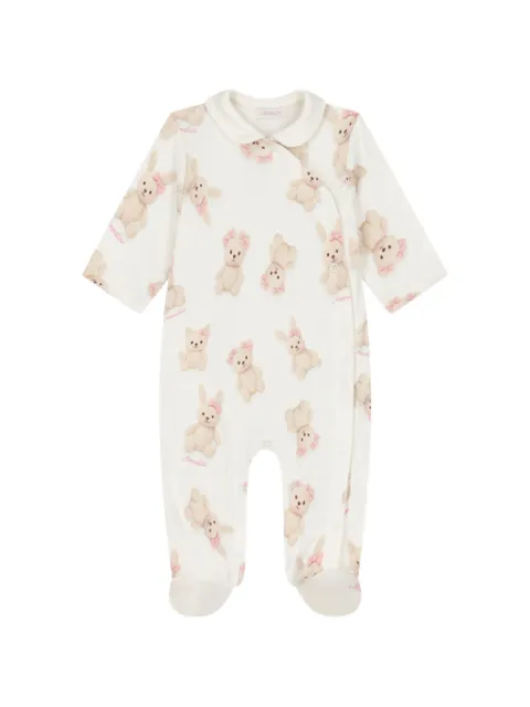 Monnalisa bunny-print bodie