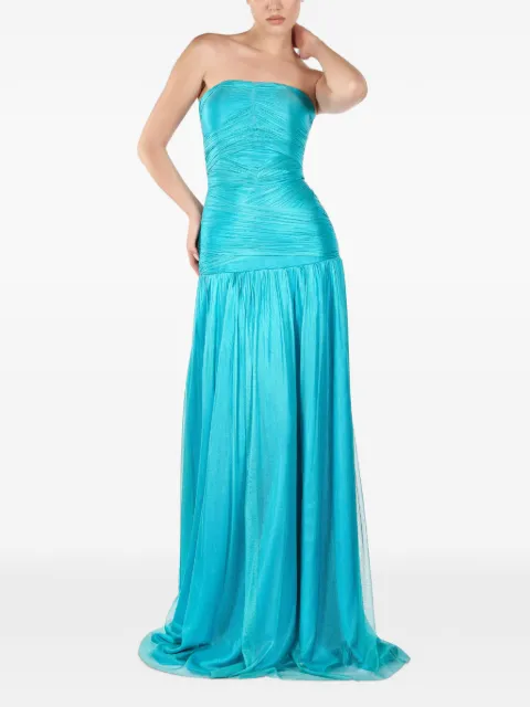 ANDREEA VENECIUC Veil ruched maxi dress