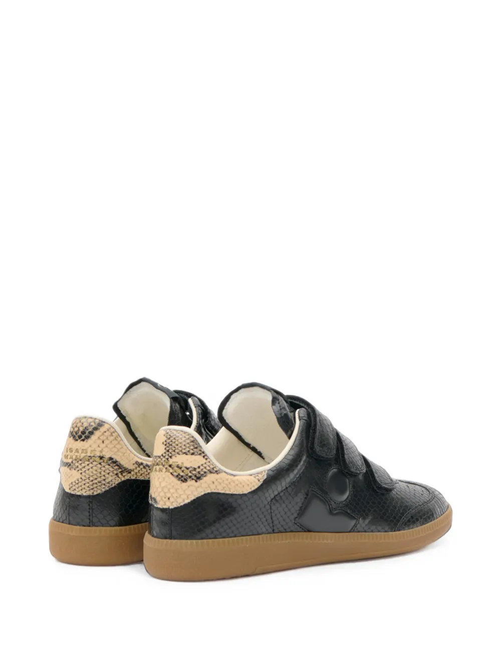 ISABEL MARANT Beth python-embossed sneakers Zwart