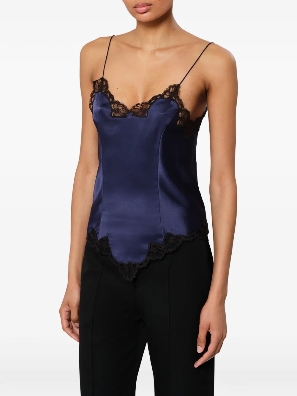 ISABEL MARANT Amael silk top Blauw