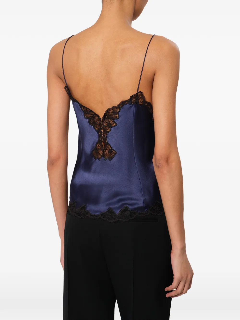 ISABEL MARANT Amael silk top Blauw