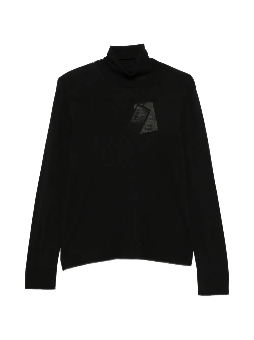 Rohe Tie-fastening Roll-neck Sweater In Black