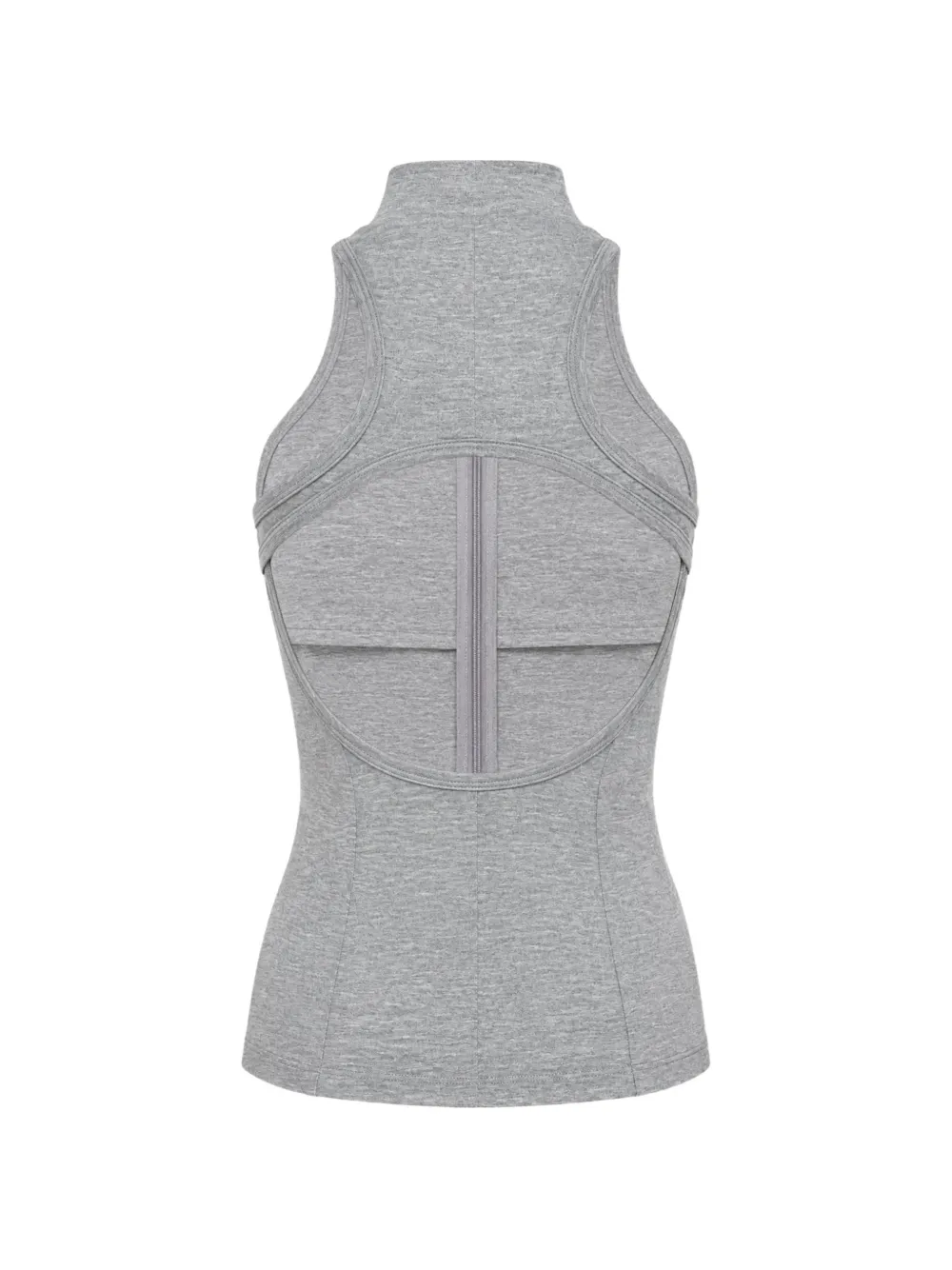 Club21 Collection High-stretch tanktop met uitgesneden details Grijs