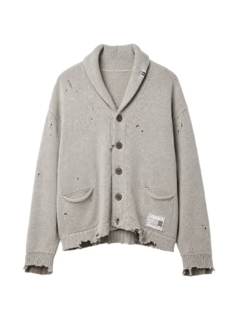 Maison MIHARA YASUHIRO sweatshirt combined knit cardigan