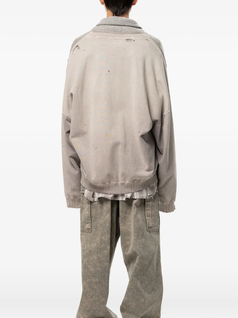 Maison MIHARA YASUHIRO Gebreid sweatervest Grijs