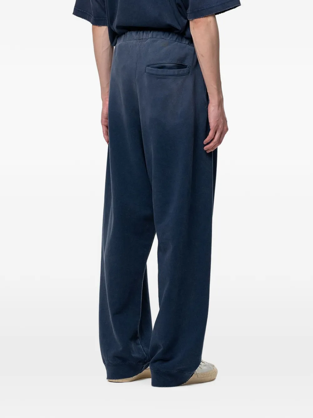 Maison MIHARA YASUHIRO Zon vervaagd als gerafelde broek Blauw