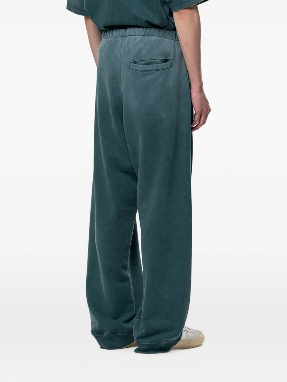 Maison MIHARA YASUHIRO Zon vervaagd als gerafelde broek Groen