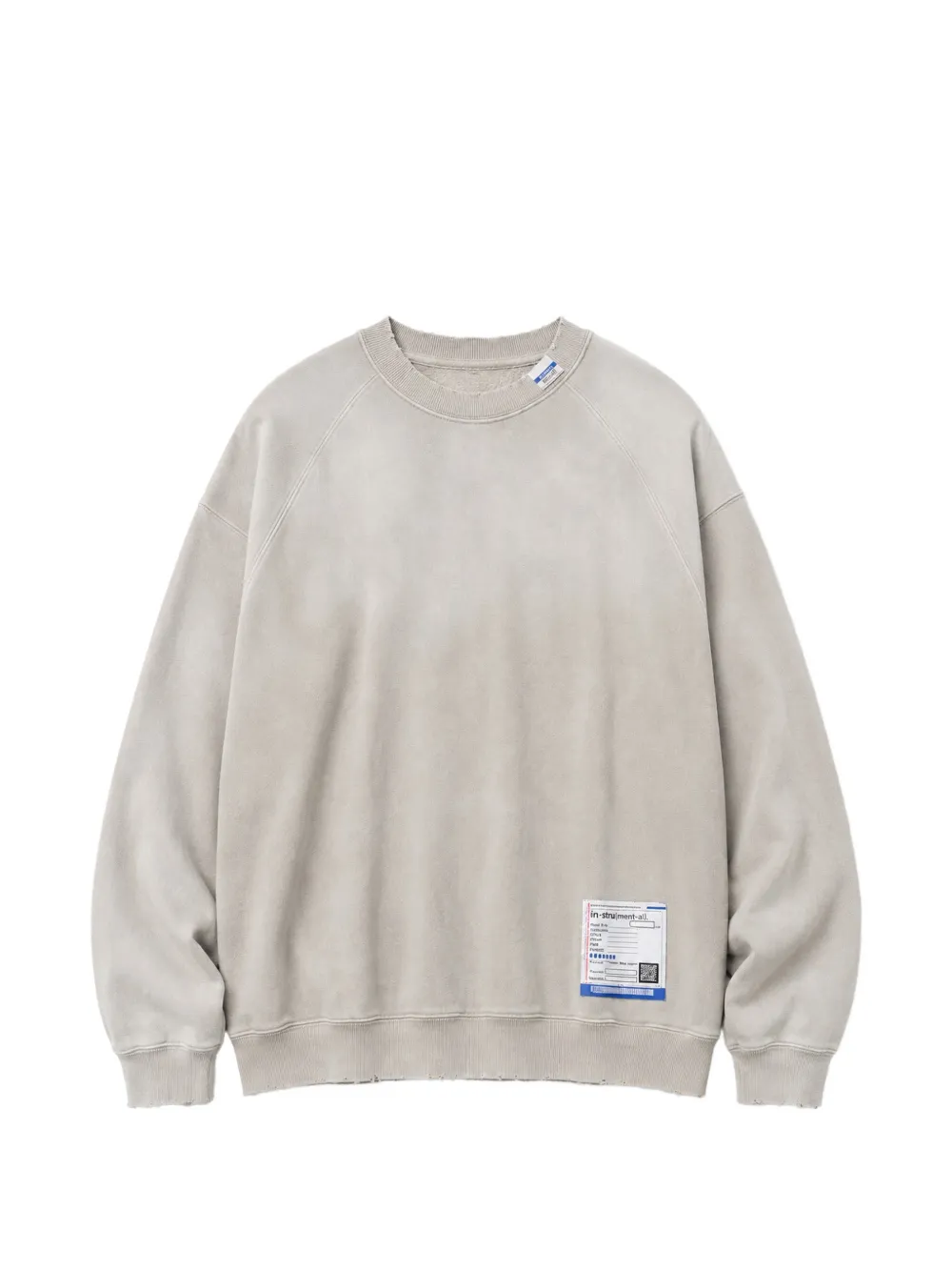 Maison MIHARA YASUHIRO sun-faded like distressed sweatshirt - Toni neutri