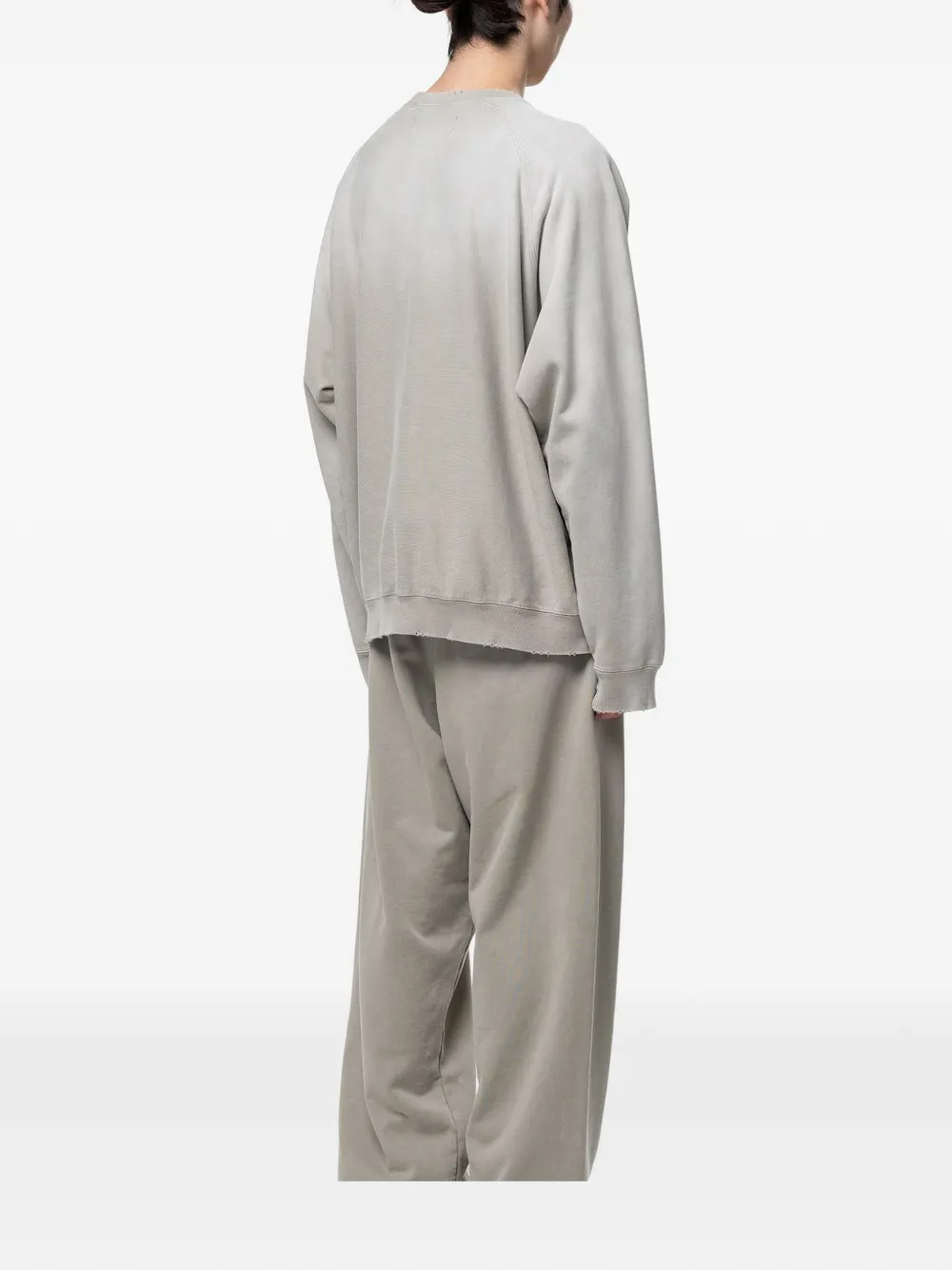 Maison MIHARA YASUHIRO Gerafelde sweater met vervaagd effect Beige