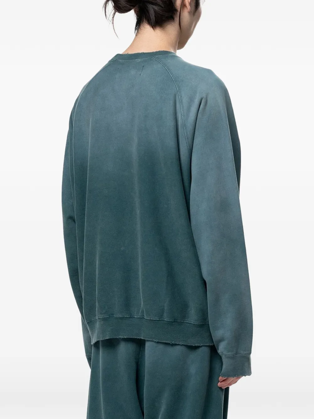 Maison MIHARA YASUHIRO Sweater met vervaagd effect Groen