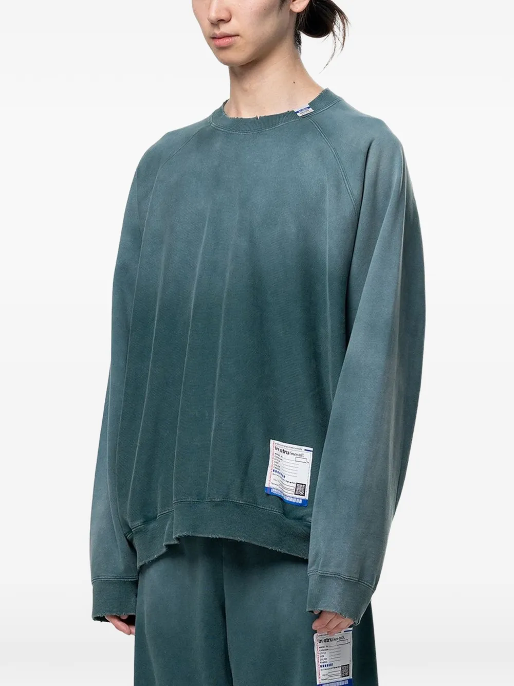 Maison MIHARA YASUHIRO Sweater met vervaagd effect Groen