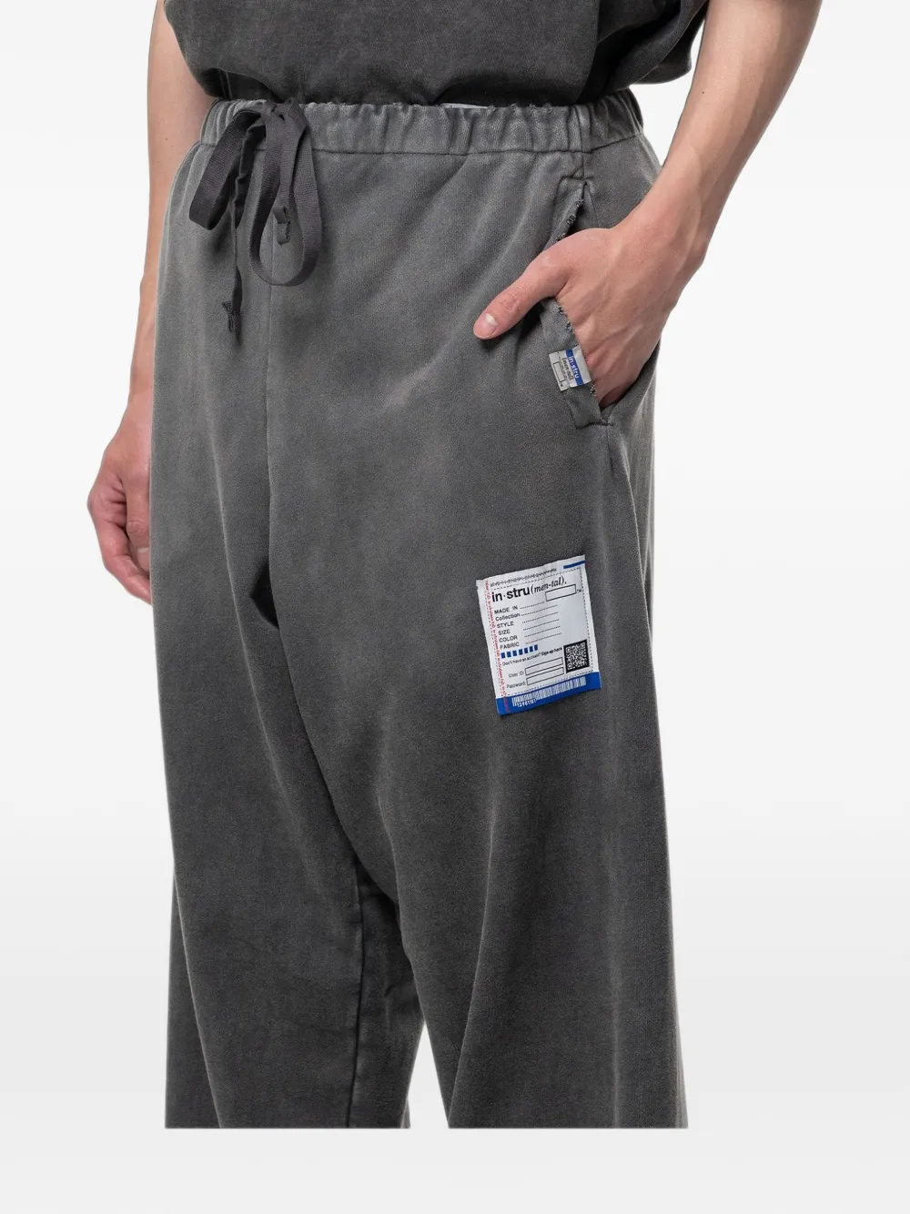 Maison MIHARA YASUHIRO sun-faded like distressed pants - Nero