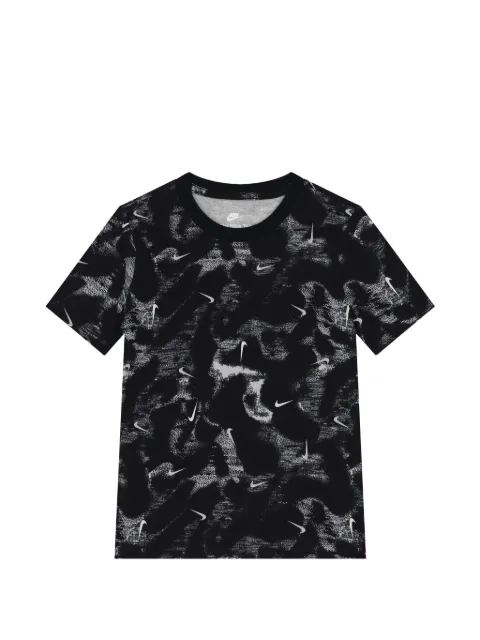 Nike Kids abstract-print logo-print T-shirt
