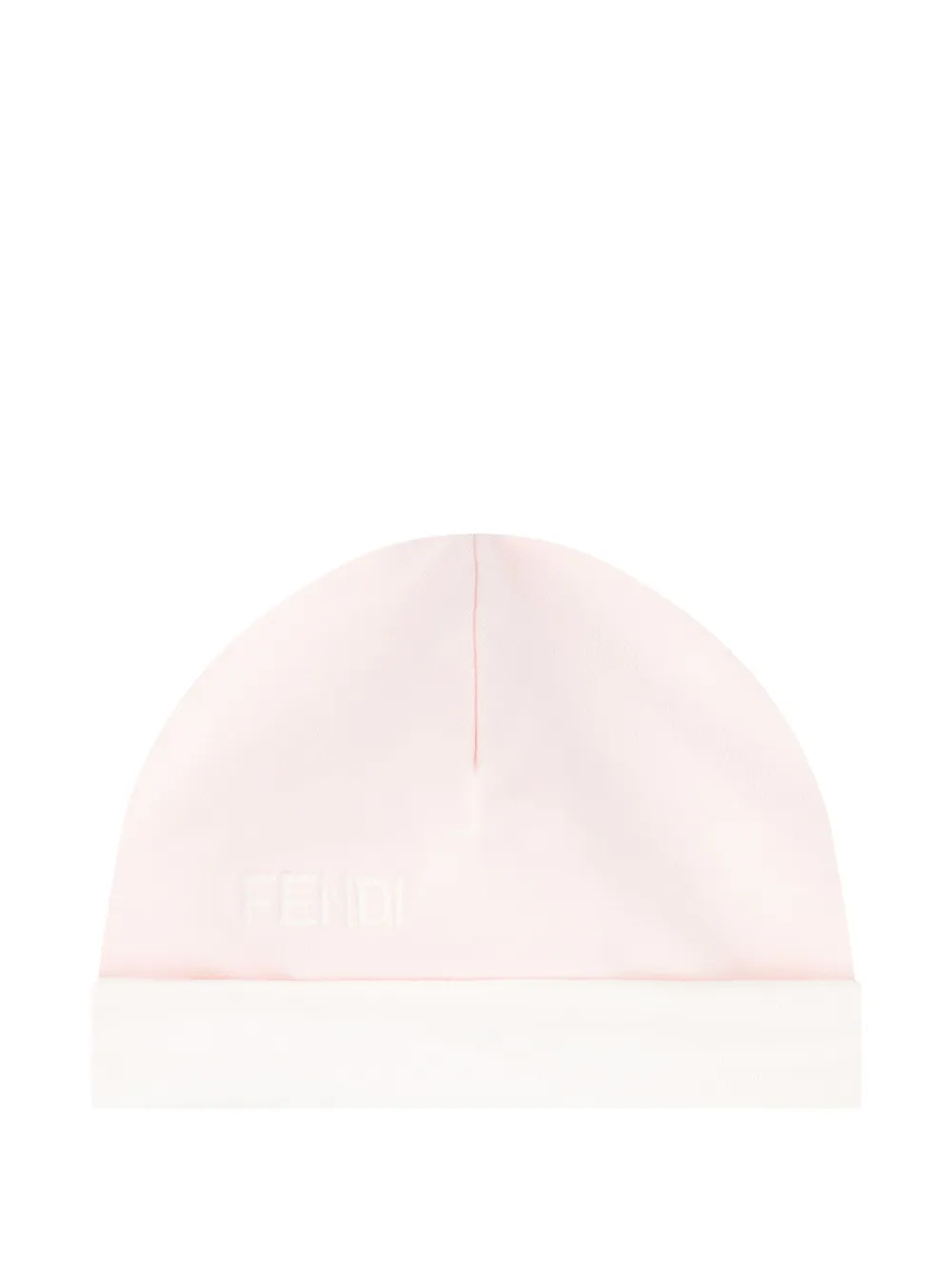 Fendi Kids Driedelige babyset met kraag en geborduurd logo Roze