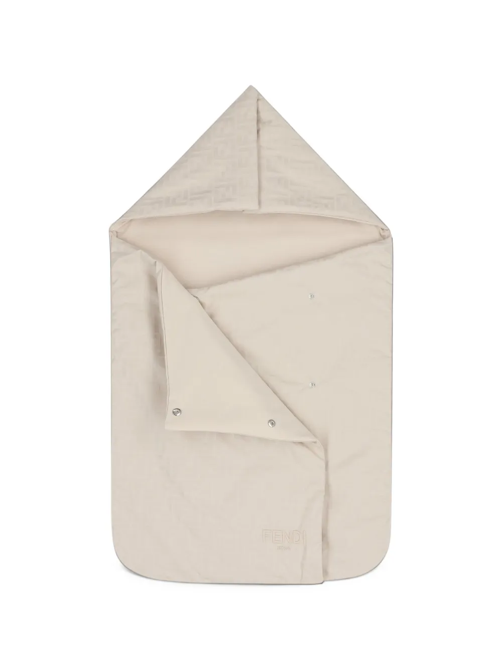 Fendi Kids FF logo-jacquard sleep bag Beige
